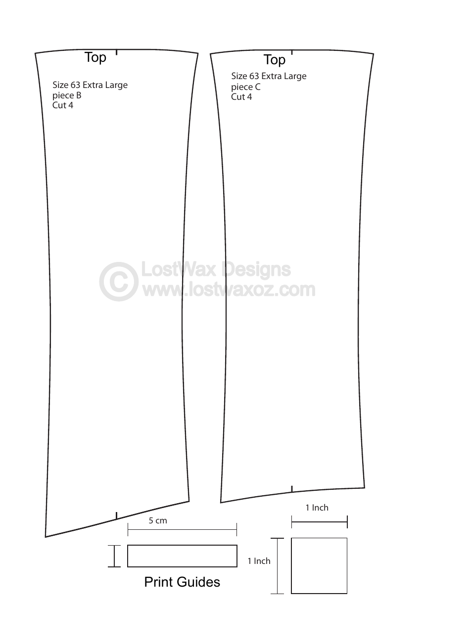 Flared Top Hat Craft Templates - Lostwax Designs, Page 15