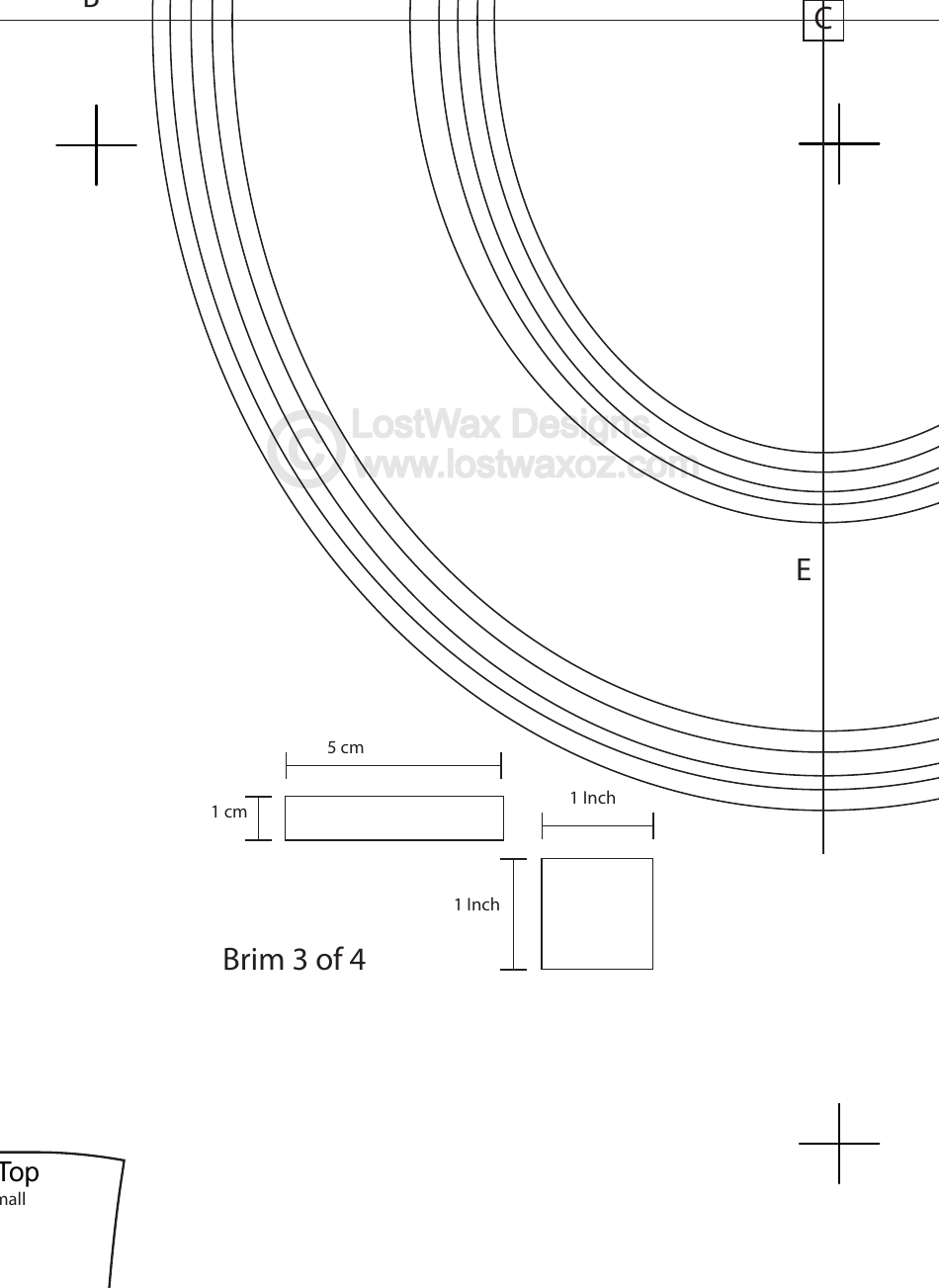 Flared Top Hat Craft Templates - Lostwax Designs, Page 6