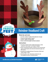 Document preview: Reindeer Headband Craft Template