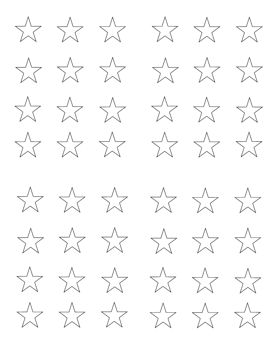 Star Template - 8x6 Download Printable PDF | Templateroller
