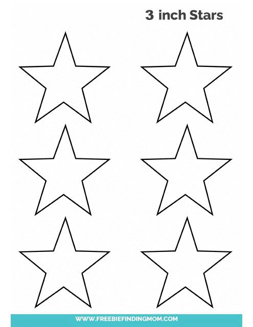 3-inch Star Templates