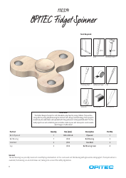 Document preview: Fidget Spinner Templates - Opitec