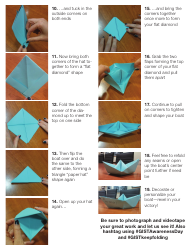 Paper Origami Boat Instructions, Page 2