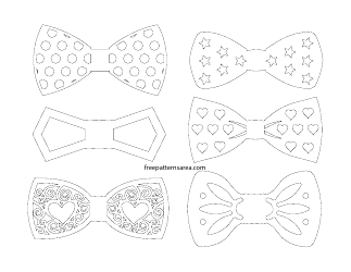 Document preview: Bow Tie Outline Templates