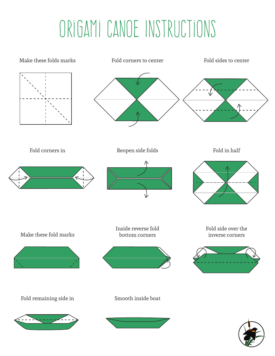Origami Canoe Tutorial