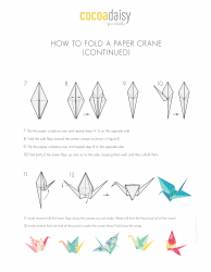 Origami Paper Crane Guide - Cocoa Daisy, Page 2