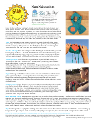 Document preview: Sun Salutation Knitting Chart - Leafcutter Designs