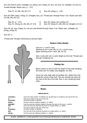 Oak Leaf Knitting Stitching Diagram, Page 2