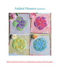 Document preview: Folded Flowers Quilt Pattern Templates - Geta Grama