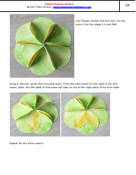 Folded Flowers Quilt Pattern Templates - Geta Grama, Page 10