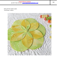 Folded Flowers Quilt Pattern Templates - Geta Grama, Page 14