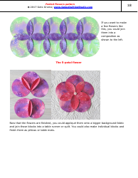 Folded Flowers Quilt Pattern Templates - Geta Grama, Page 18