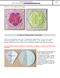 Folded Flowers Quilt Pattern Templates - Geta Grama, Page 25
