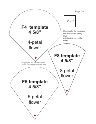 Folded Flowers Quilt Pattern Templates - Geta Grama, Page 30