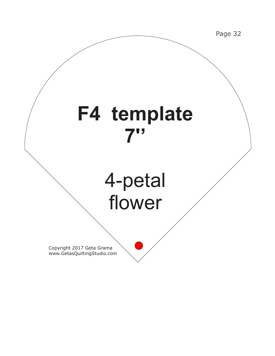 Folded Flowers Quilt Pattern Templates - Geta Grama, Page 32