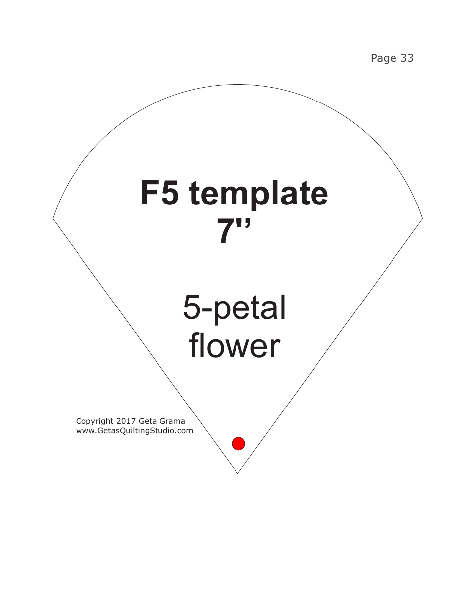 Folded Flowers Quilt Pattern Templates - Geta Grama, Page 33