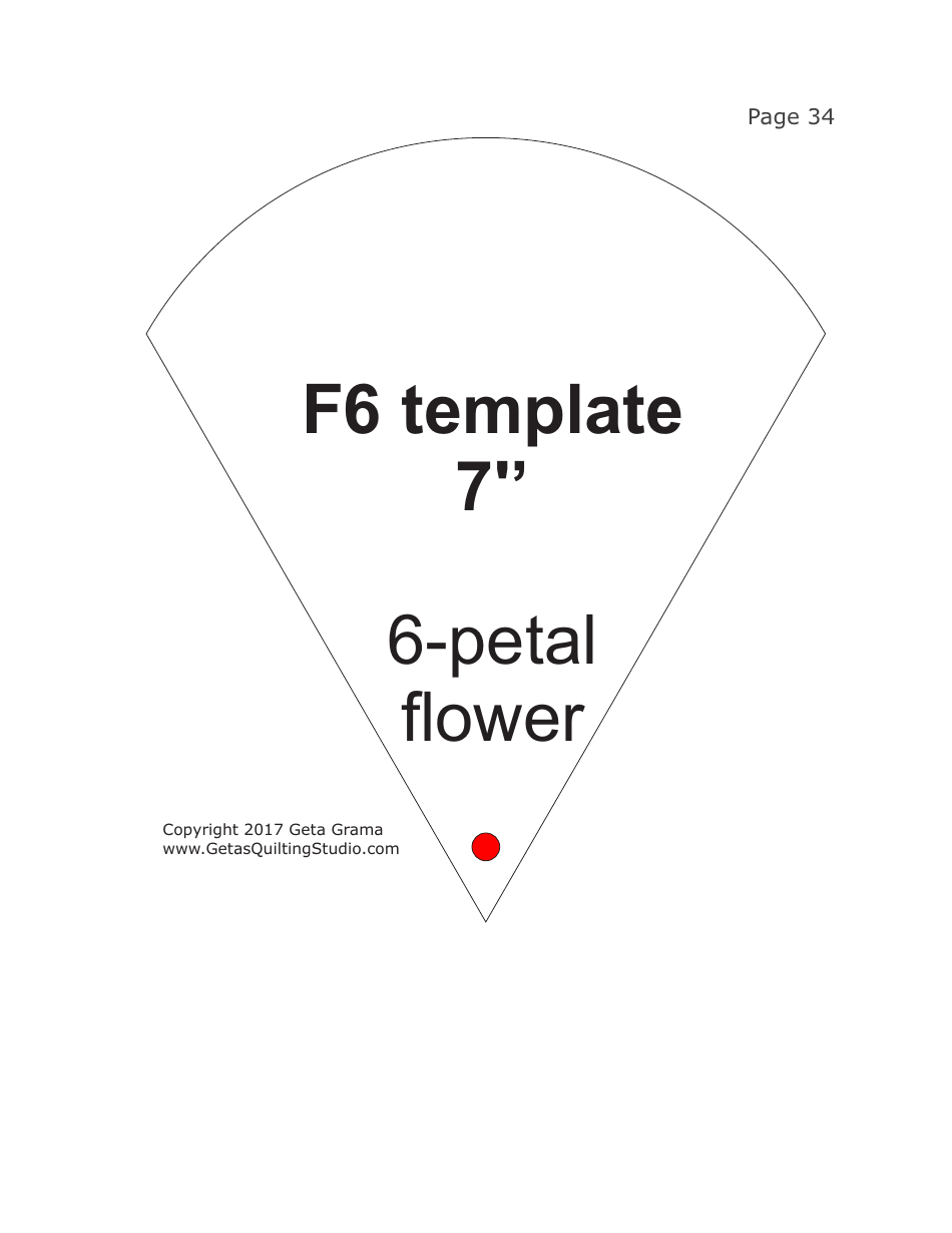 Folded Flowers Quilt Pattern Templates - Geta Grama, Page 34