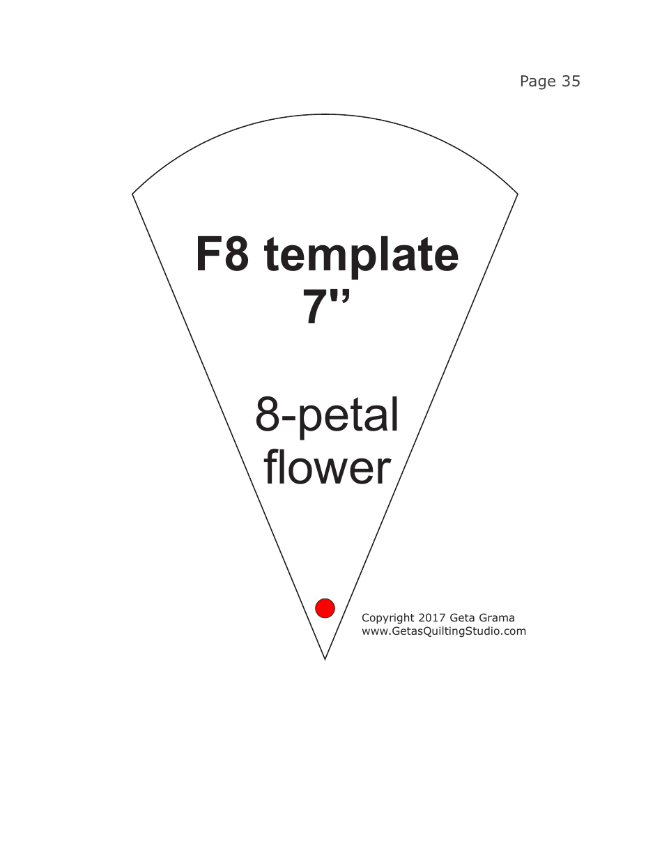 Folded Flowers Quilt Pattern Templates - Geta Grama, Page 35