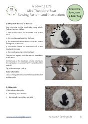 Mini Theodore Bear Sewing Pattern - a Sewing Life, Page 6