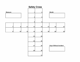 Safety Cross and Calendar Templates, Page 2