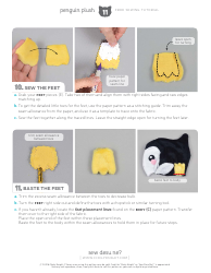 Penguin Plush Sewing Patterns - Choly Knight, Page 11