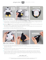 Penguin Plush Sewing Patterns - Choly Knight, Page 12