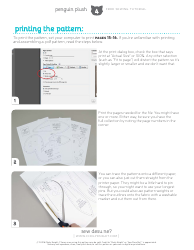 Penguin Plush Sewing Patterns - Choly Knight, Page 4