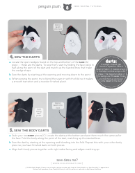 Penguin Plush Sewing Patterns - Choly Knight, Page 8