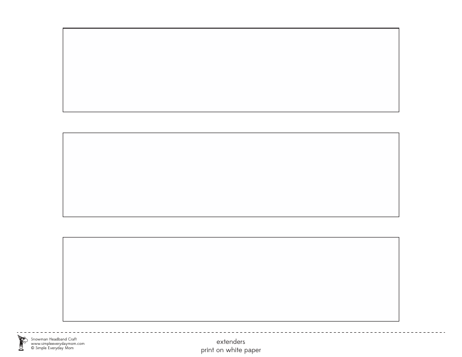 Snowman Headband Craft Templates - Simple Everyday Mom, Page 4