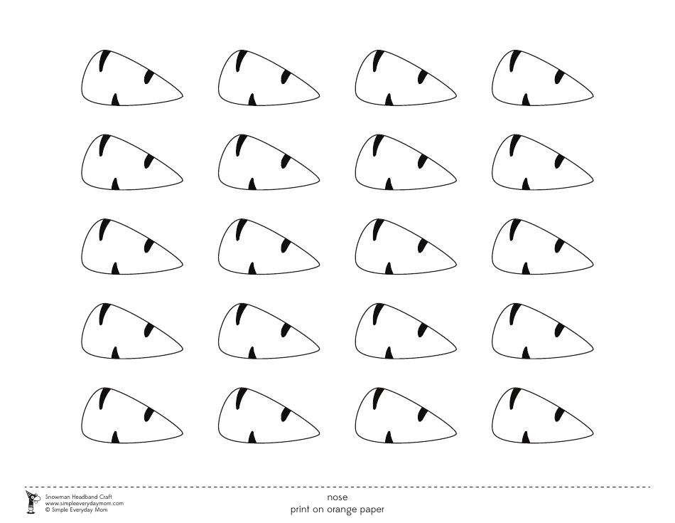 Snowman Headband Craft Templates - Simple Everyday Mom, Page 7