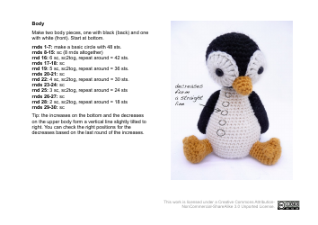 Knitted/Crocheted Penguin Pattern, Page 4