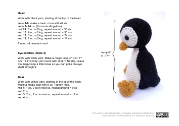 Knitted/Crocheted Penguin Pattern, Page 5