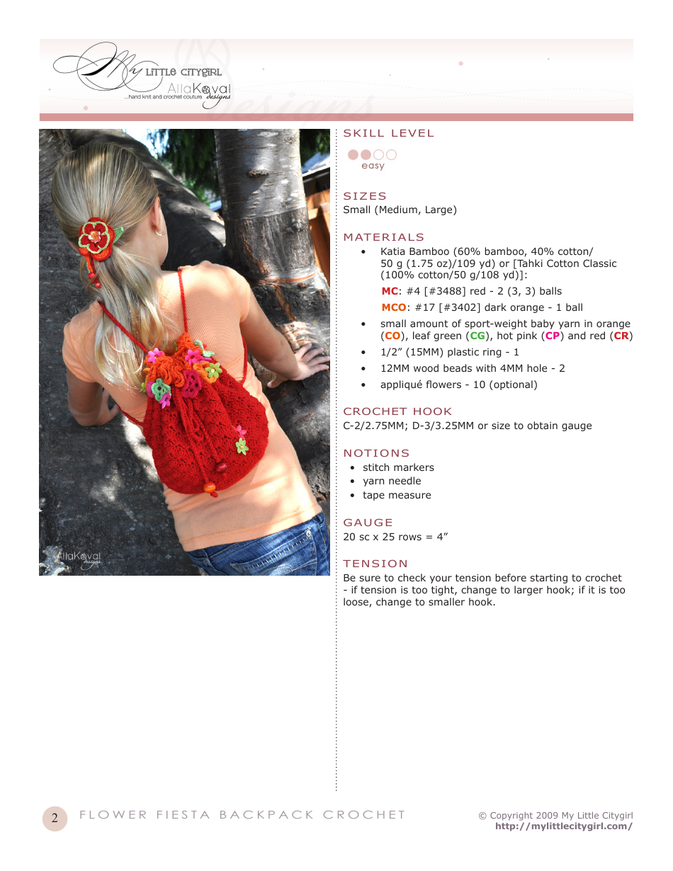 Bag / Backpack Crochet Templates - My Little Citygirl, Page 2