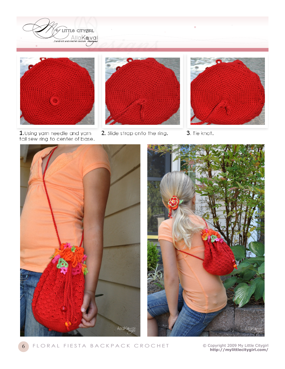 Bag / Backpack Crochet Templates - My Little Citygirl, Page 6