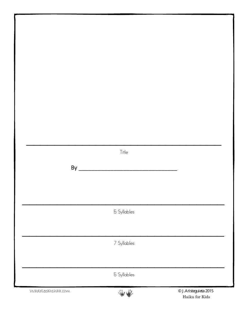 Haiku Sheet Template - J. Aristeguieta, Page 2