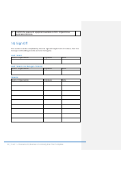 Part 1 Resource D, Site Business Continuity Plan Template - United Kingdom, Page 15