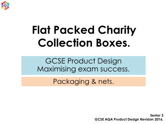 Document preview: Flat Packed Charity Collection Box Templates