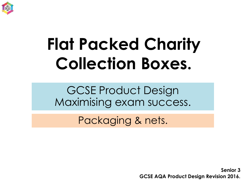 Flat Packed Charity Collection Box Templates