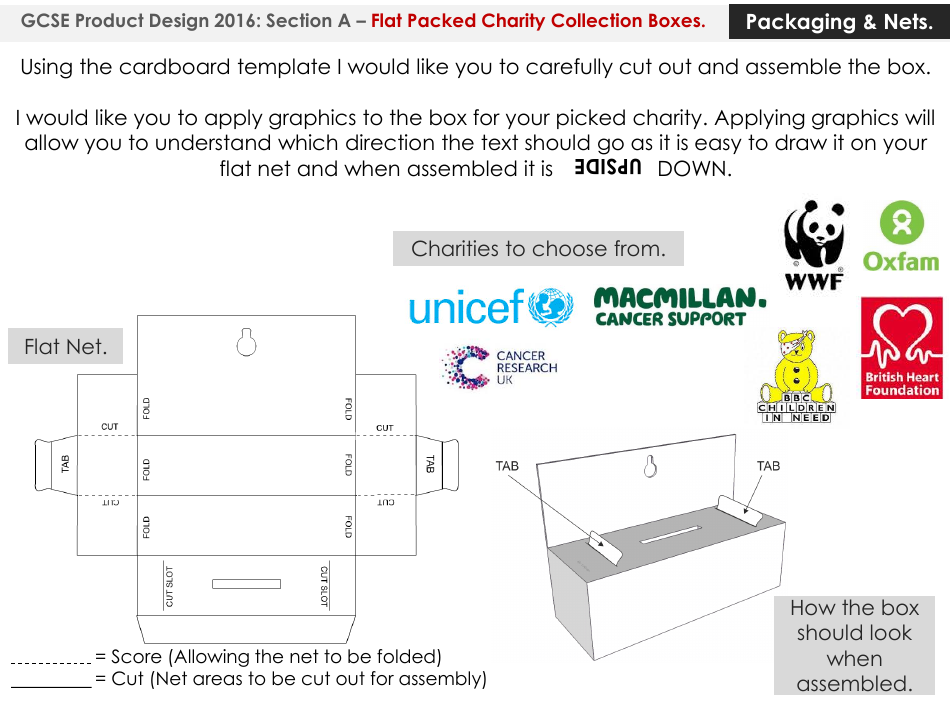 Flat Packed Charity Collection Box Templates, Page 6
