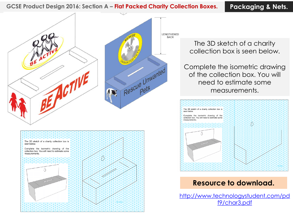 Flat Packed Charity Collection Box Templates, Page 8