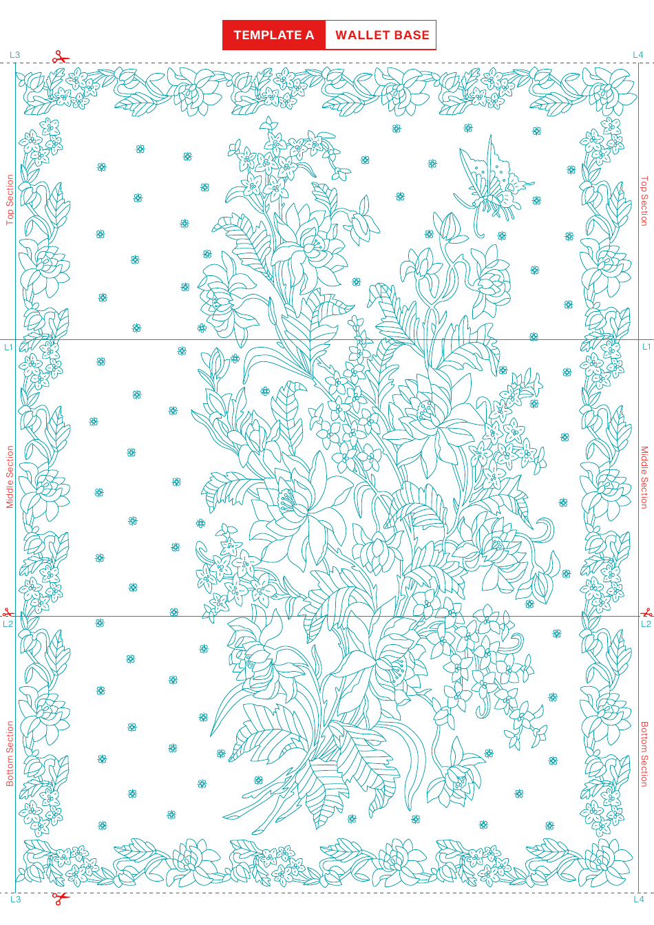 Batik Paper Wallet Templates, Page 2