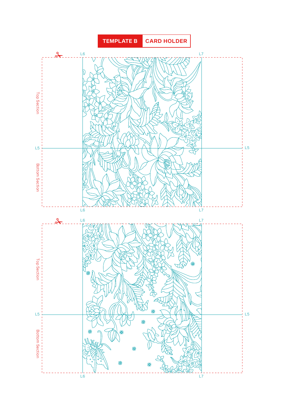 Batik Paper Wallet Templates, Page 3