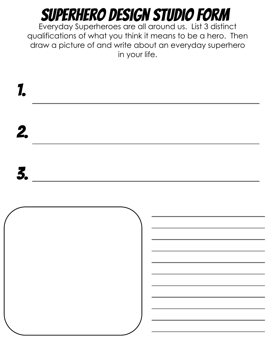 Superhero Design Studio Template, Page 3