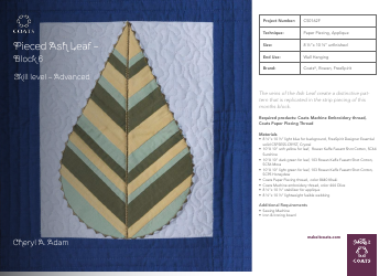 Simple Leaf Block Quilt Pattern Templates - Coats Plc, Page 16