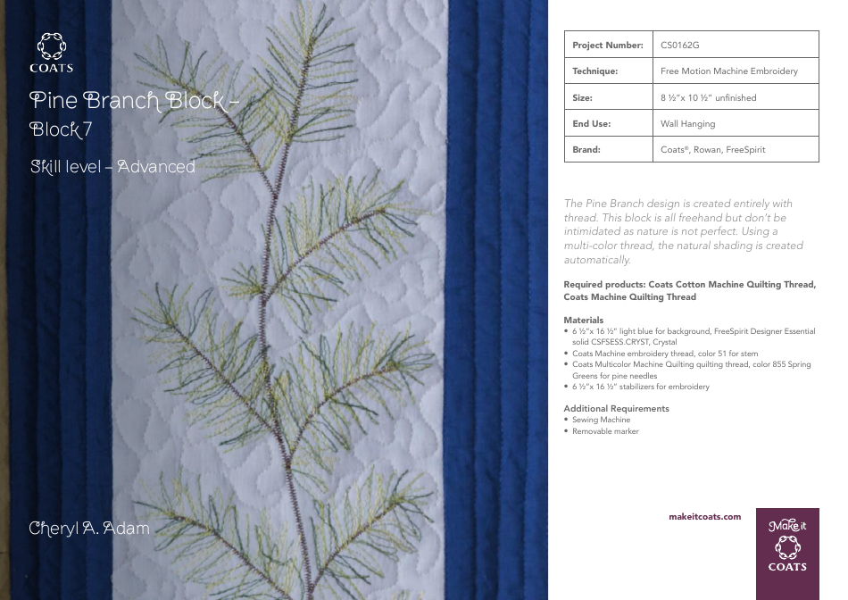 Simple Leaf Block Quilt Pattern Templates - Coats Plc, Page 19
