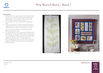 Simple Leaf Block Quilt Pattern Templates - Coats Plc, Page 20