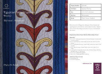 Simple Leaf Block Quilt Pattern Templates - Coats Plc, Page 21