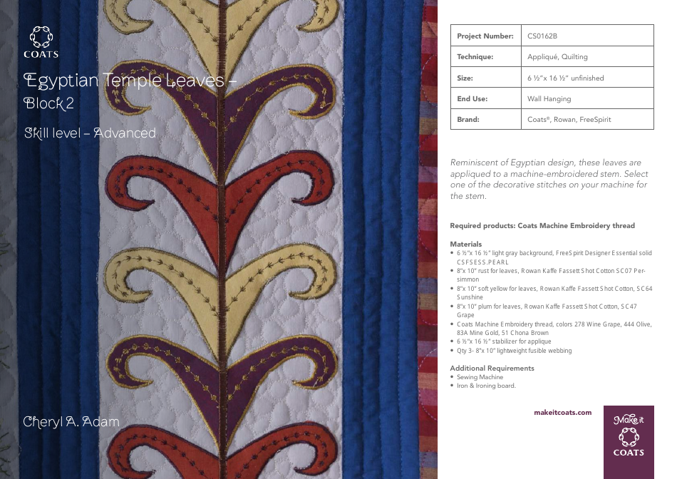 Simple Leaf Block Quilt Pattern Templates - Coats Plc, Page 21