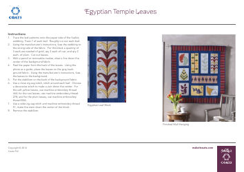 Simple Leaf Block Quilt Pattern Templates - Coats Plc, Page 22