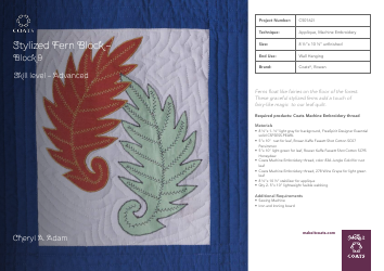 Simple Leaf Block Quilt Pattern Templates - Coats Plc, Page 24